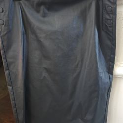 Love Scarlett Size L Black Faux Leather Skirt 