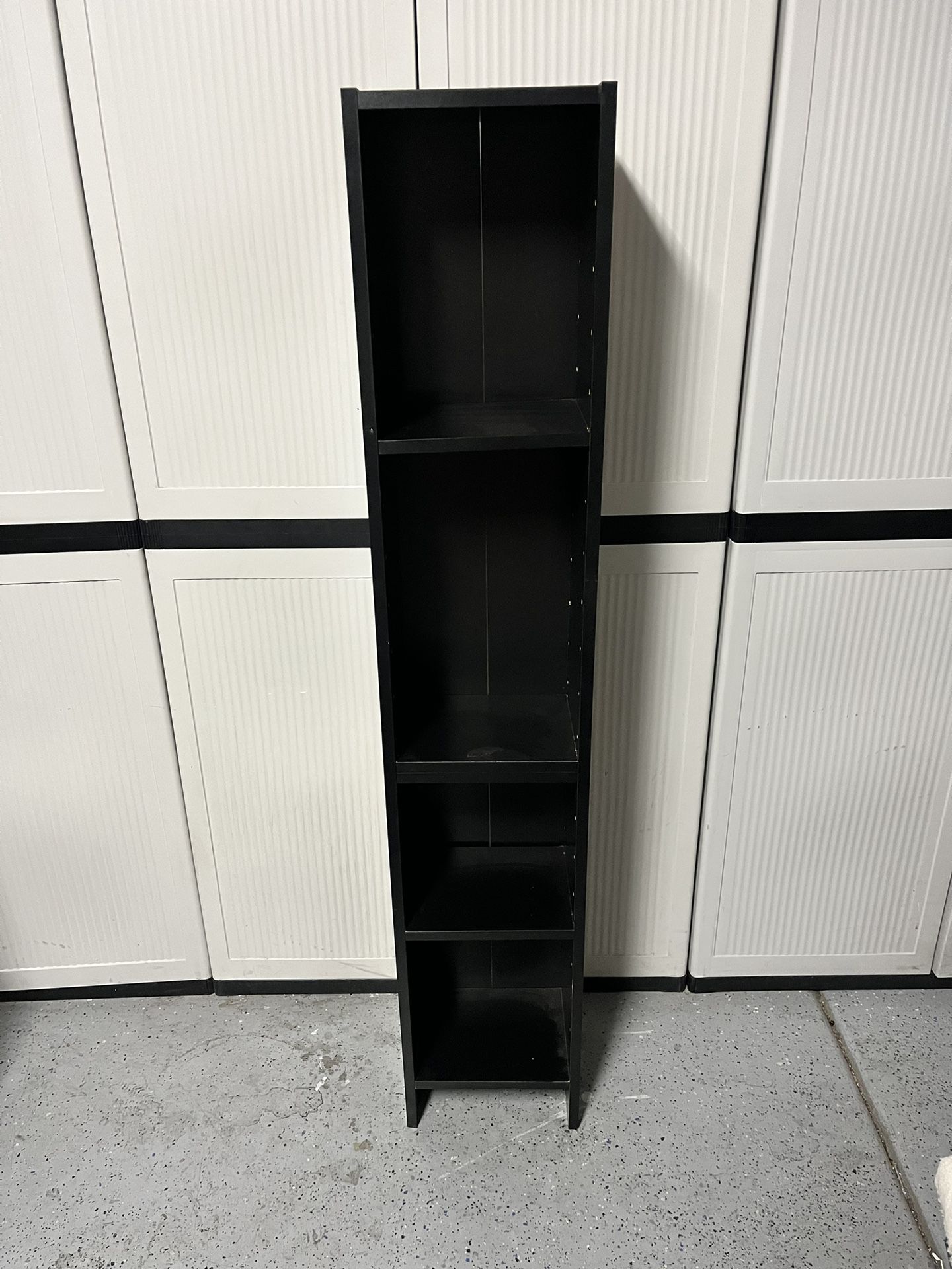 black Bookcase standing Storage unit  adjustable shelves 