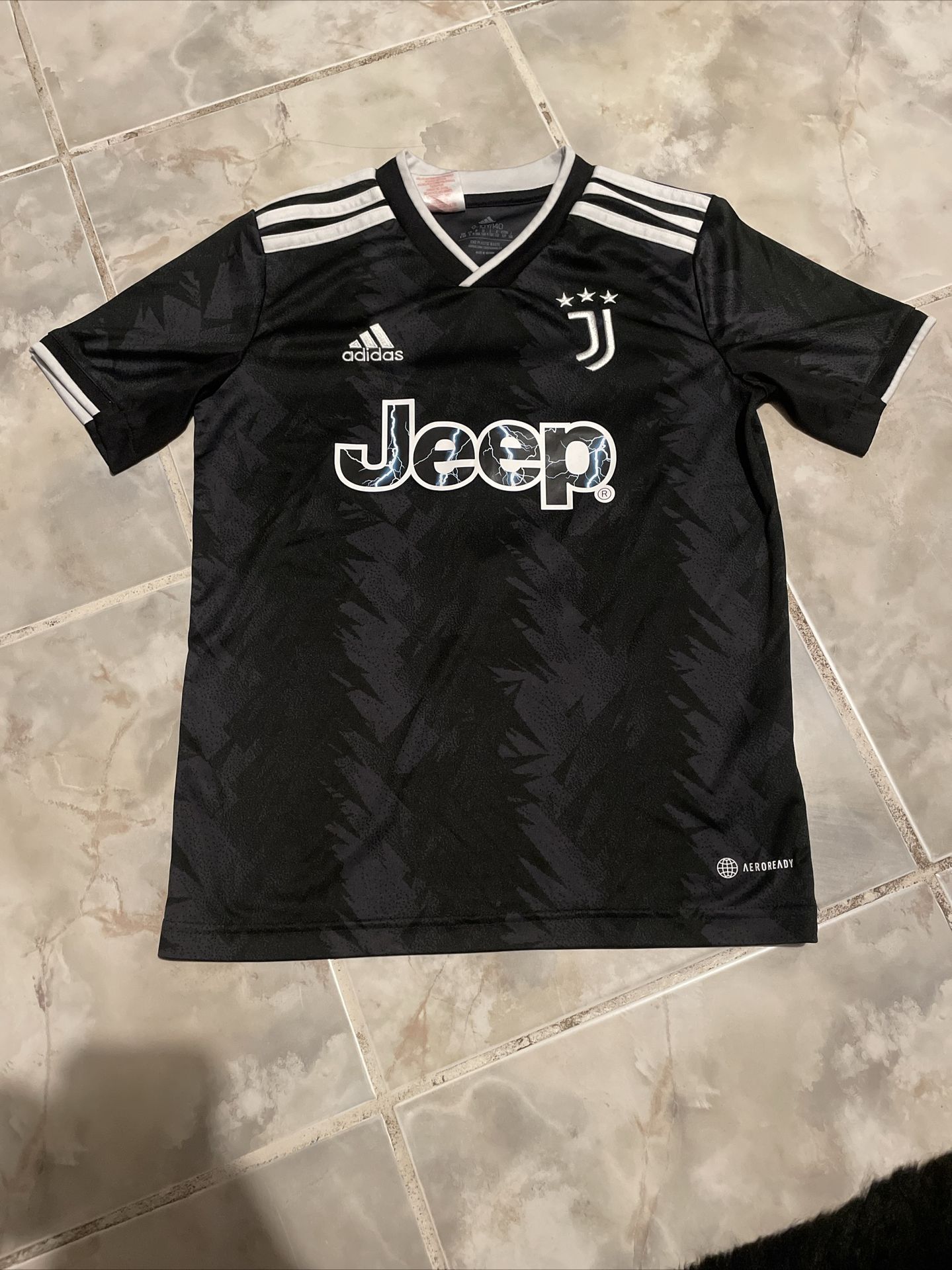 Juventus FC Cristiano Ronaldo #7 Soccer Adidas Jersey Boys Kids 9-10 Years