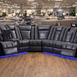 Luxury Power Reclining Sectional – Loaded with Features! 🔥 Available In Stock – Ready for Immediate Delivery or Pickup