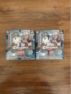 NFL Topps Chrome 2025 Mega Box Sealed