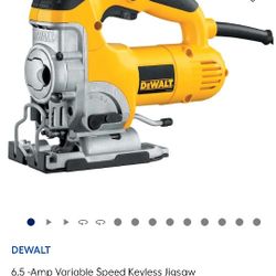 DeWalt 6.5 -Amp Variable Speed Keyless Jigsaw