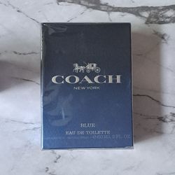 NEW & SEALED AUTHENTIC COACH BLUE MEN'S 2 0Z SPRAY 45$