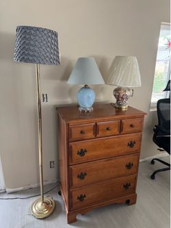 Lamps & dresser