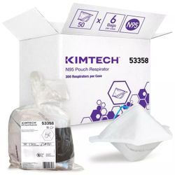 OS White N95 Kimtech[TM] Pouch Disposable Respirator (59 - 50Ct) (2950 Masks)