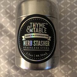 Thyme And Table Steel Airtight Herb Stashing Jar