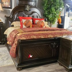 Brand New! 7pc Queen/king Bedroom Set 😍/ Take it home with only$39down/ Hablamos Español Y Ofrecemos Financiamiento 🙋🏻‍♂️ 