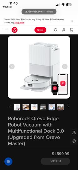 Roborock Qrevo Edge Robot Vacuum