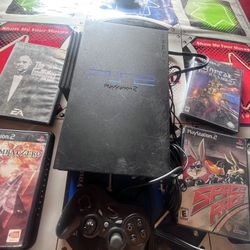 Ps2 Fat W Control And Games 