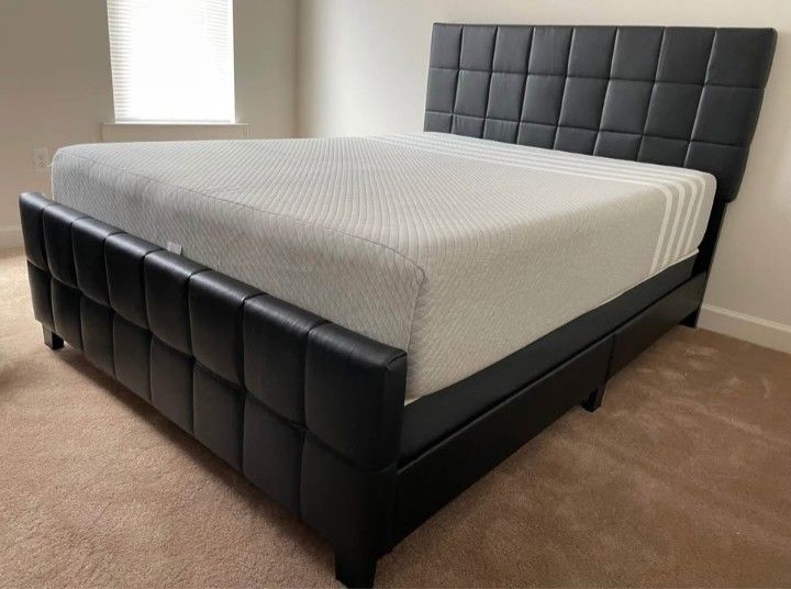 NEW QUEEN BED, MATTRESS & BOX SPRING $525!! IN KING $585
