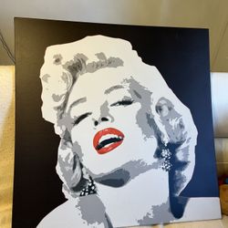 Marylin Monroe Canvas Red Lip 