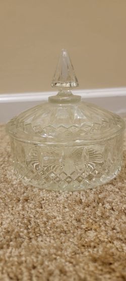 Ornate Glass Candy Dish