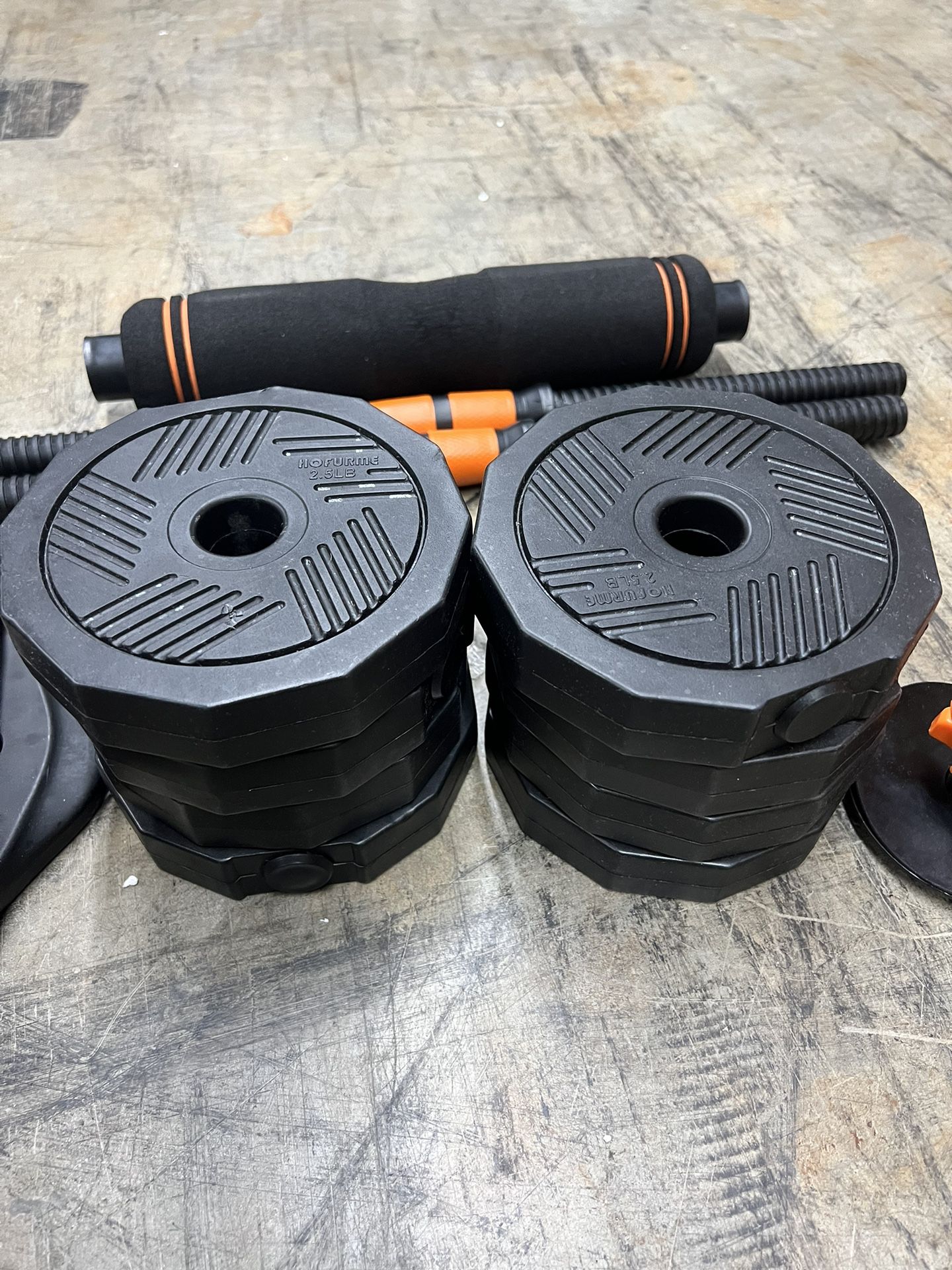 Adjustable Dumbbell, Barbell and Kettlebell Set 60LBS