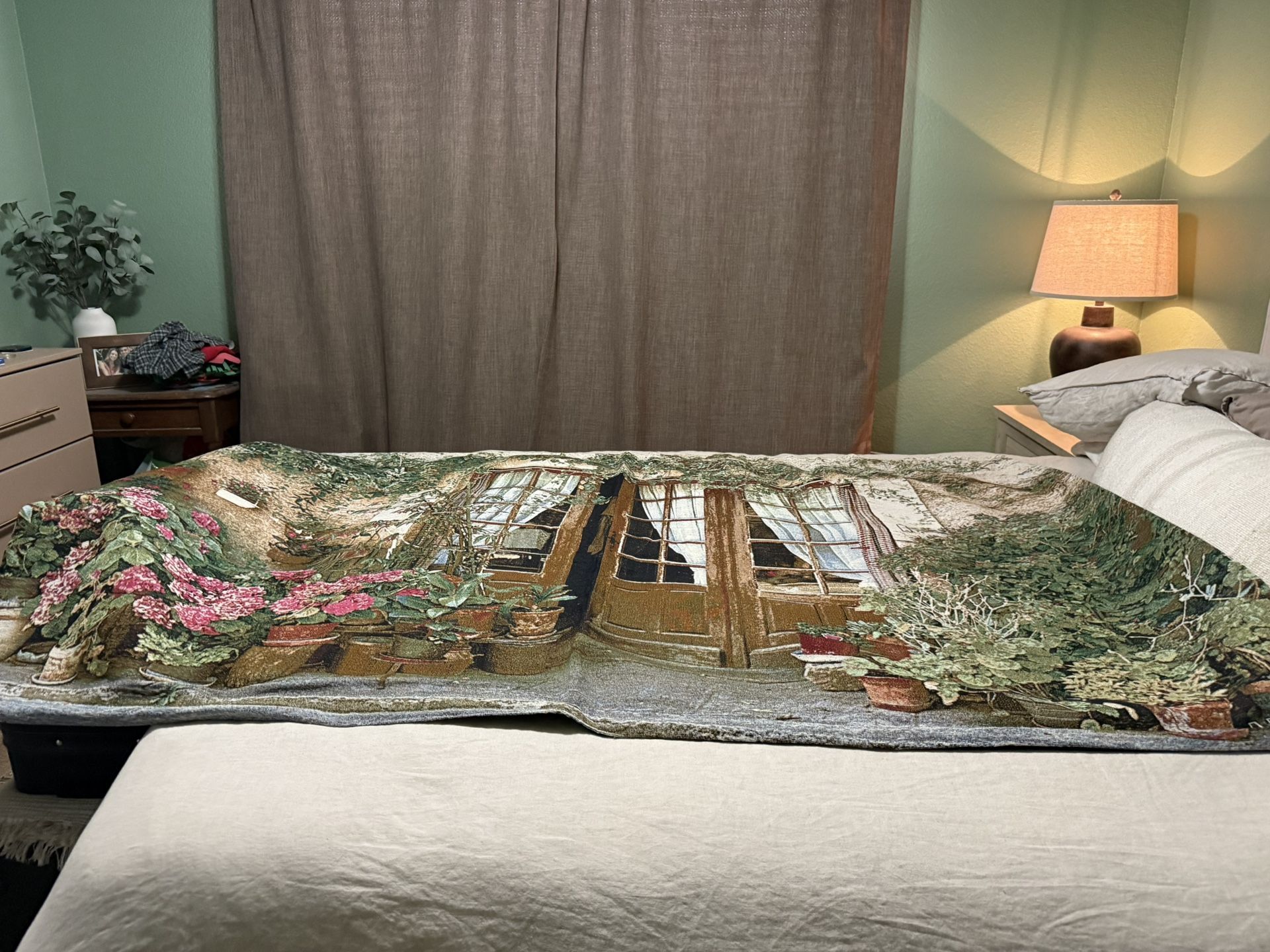 24 Pots Tapestry From Barcelona Spain.