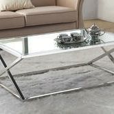 High quality And Beautiful double Glass Coffee Table 