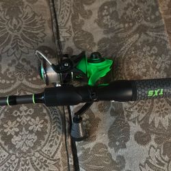 spinning real and rod