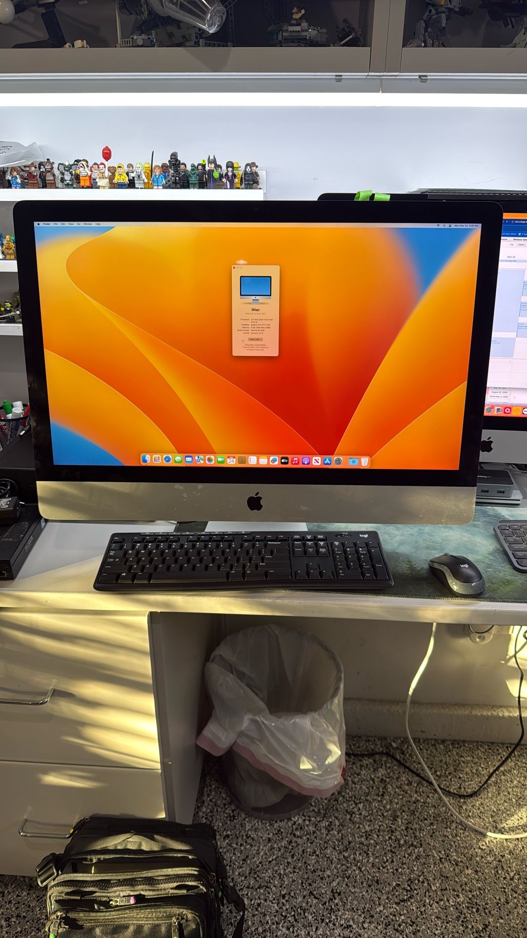 27 Inch 2017 5K iMac 8gb Ram 500gb SSD Ventura And Wireless Keyboard / Mouse