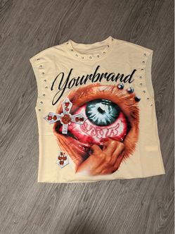 Graphic Studded T-Shirt SIZE-SMALL&MEDIUM AVAILABLE