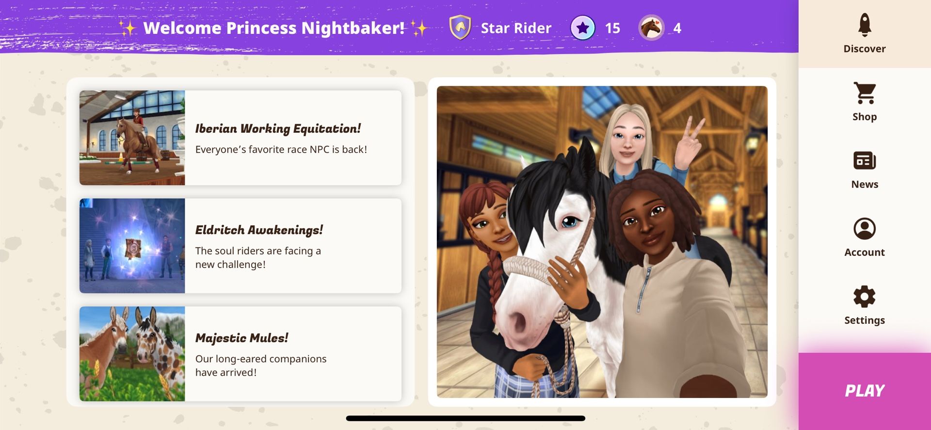 star stable account