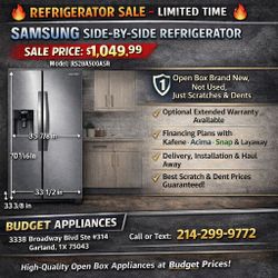 SANSUNG SIDE BY SIDE 28. CU. FT