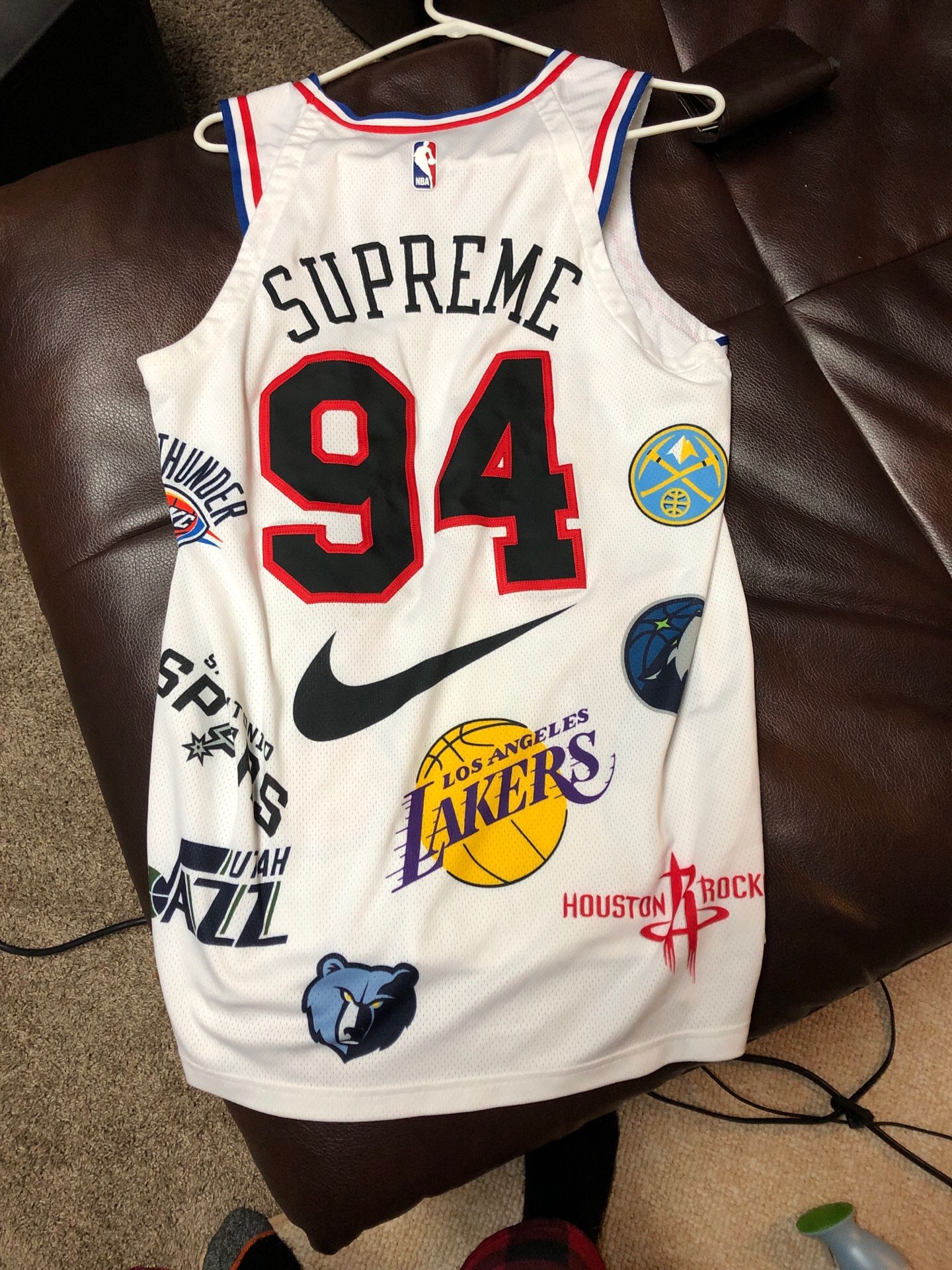 Supreme Nike jersey size medium lowest I can go is 130