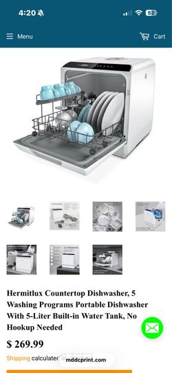 counter dishwasher