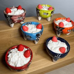 Mini Fresas Con Crema Candle