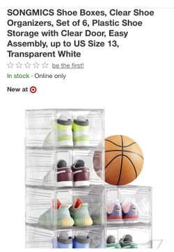 Plastic Shoe Boxes/Containers
