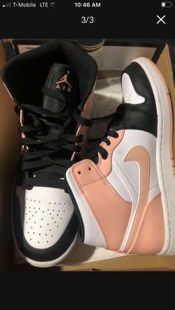 Nike Jordan mid 1 pink white and black