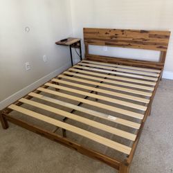 Queen Low Bed Frame Wood