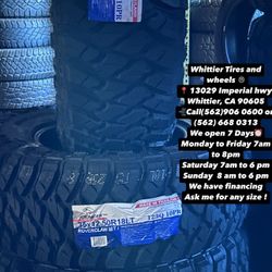 SET OF NEW TIRES, 35X12.50R18 ATLANDER MT , INCLUDING MOUNTING AND BALANCING. ASK ME FOR ANY SIZE OR BRAND