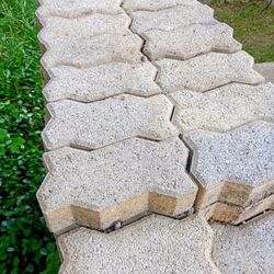 Beautiful Patio Paver Pathway Bricks
