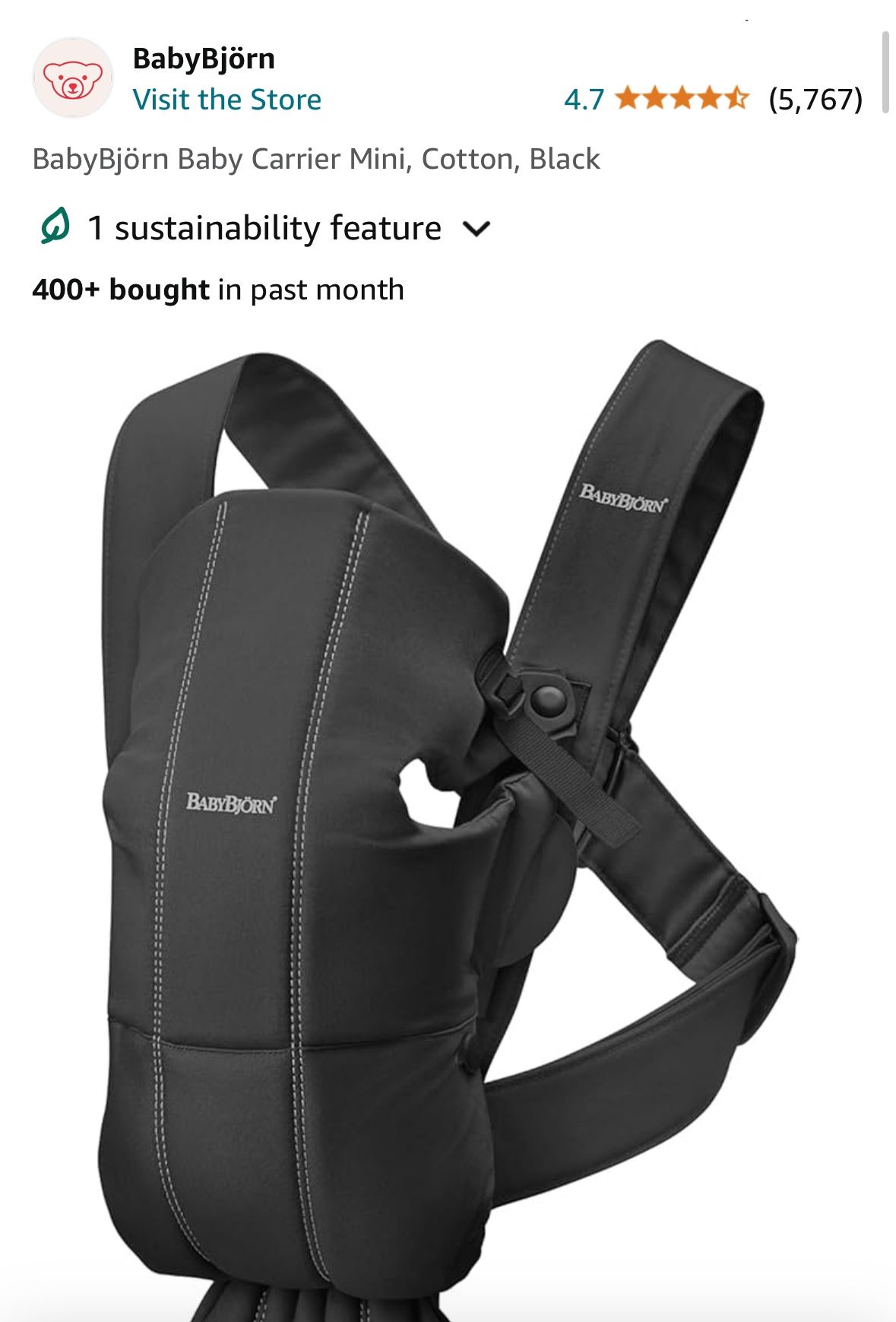 Baby Bjorn Mini Infant Carrier