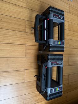 Powerblock dumbells iron master bench