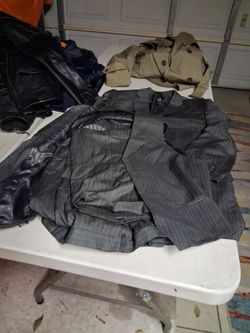 Jackets , coats and suits , 7 dollars each or willing to negotiate