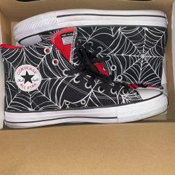 Black And Red Web Converse 