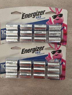 2-12 pack Energizer 123 Lithium Batteries NEW in Package