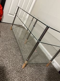Glass coffee table