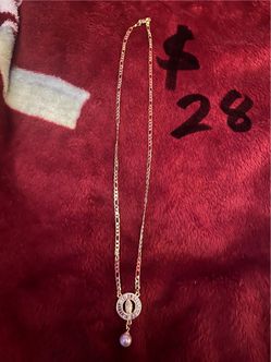 Virgin mary necklace
