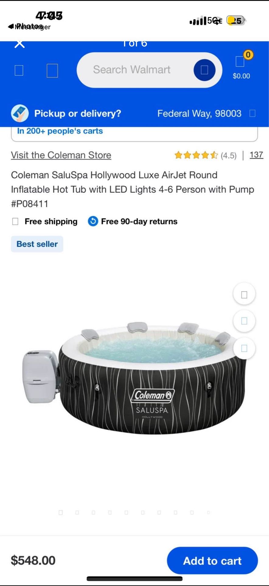 Coleman Inflatable Jacuzzi