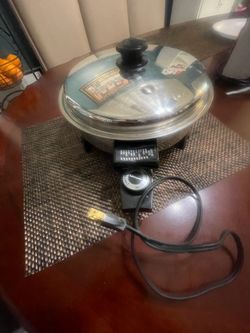 Stainless Steel Electric Skillet with Lid