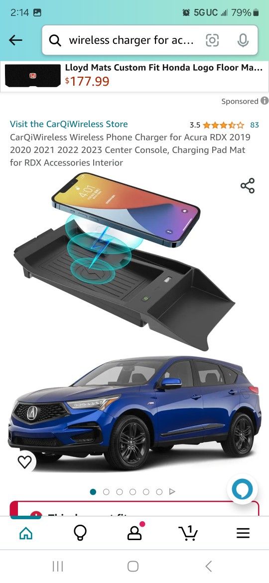 Charging Pad For Acura RDX 