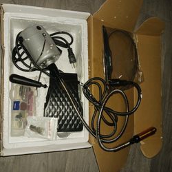 Rotary Tool W/ Accessories Votor Flex Shaft Grinder w/ Foot Pedal