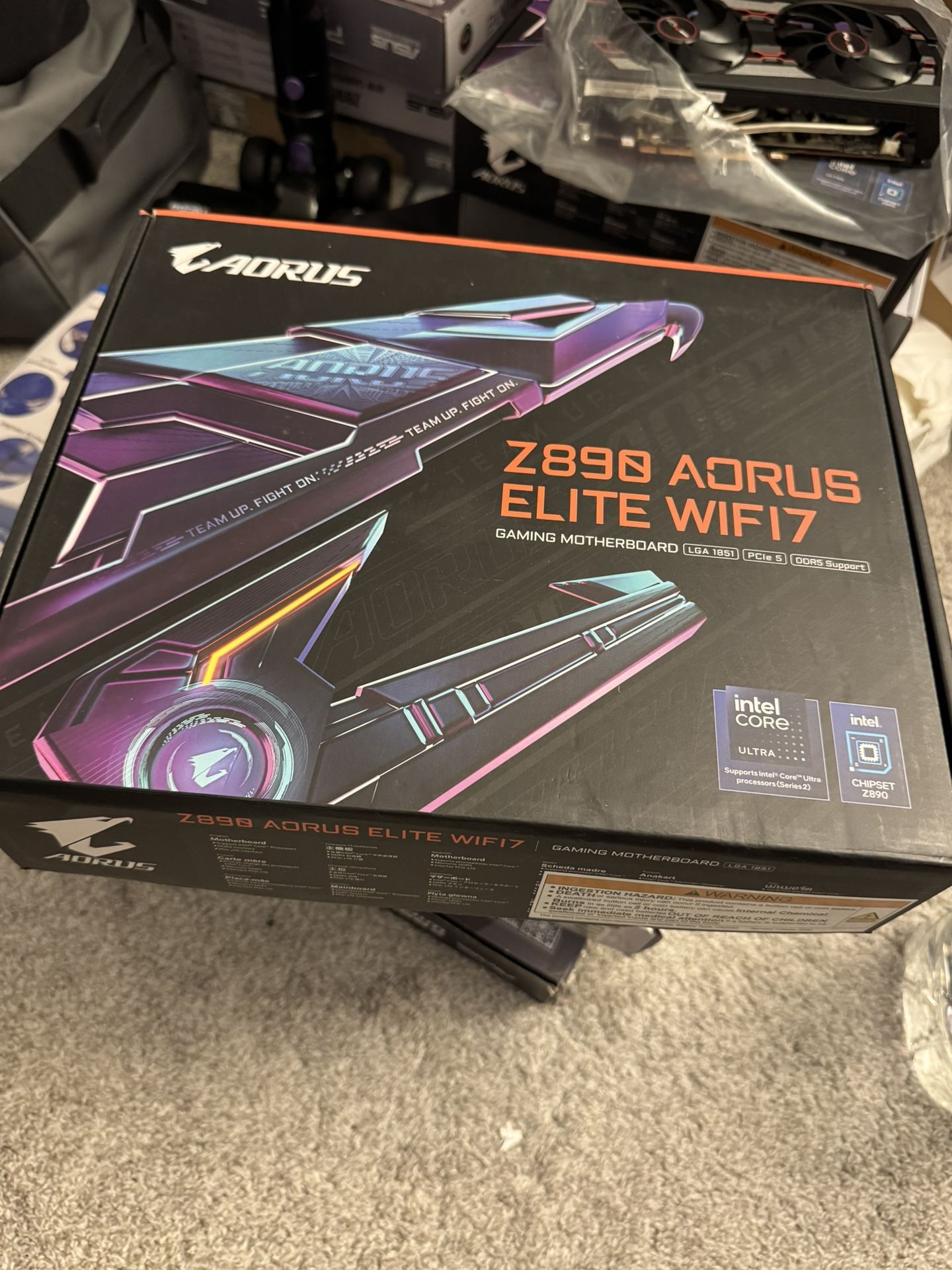 Z890 Aorus Elite WiFi 7 PC Motherboard