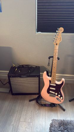 Fender Stratocaster And Fender blues junior Amplifier