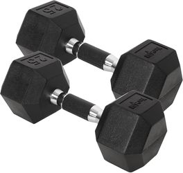 Set of 2 25lbs dumbbells new in box