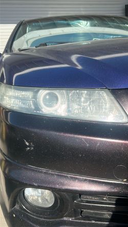 Acura TL custom headlights RGB HALOS