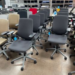 Steelcase Gesture Ergonomic Office Chairs Gray Cloth/ Gray Frame - With Store Warranty And Financing