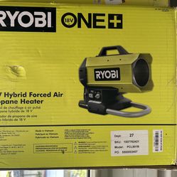 RYOBI ONE+ 18V Cordless Hybrid Forced Air Propane Heater (Tool Only)