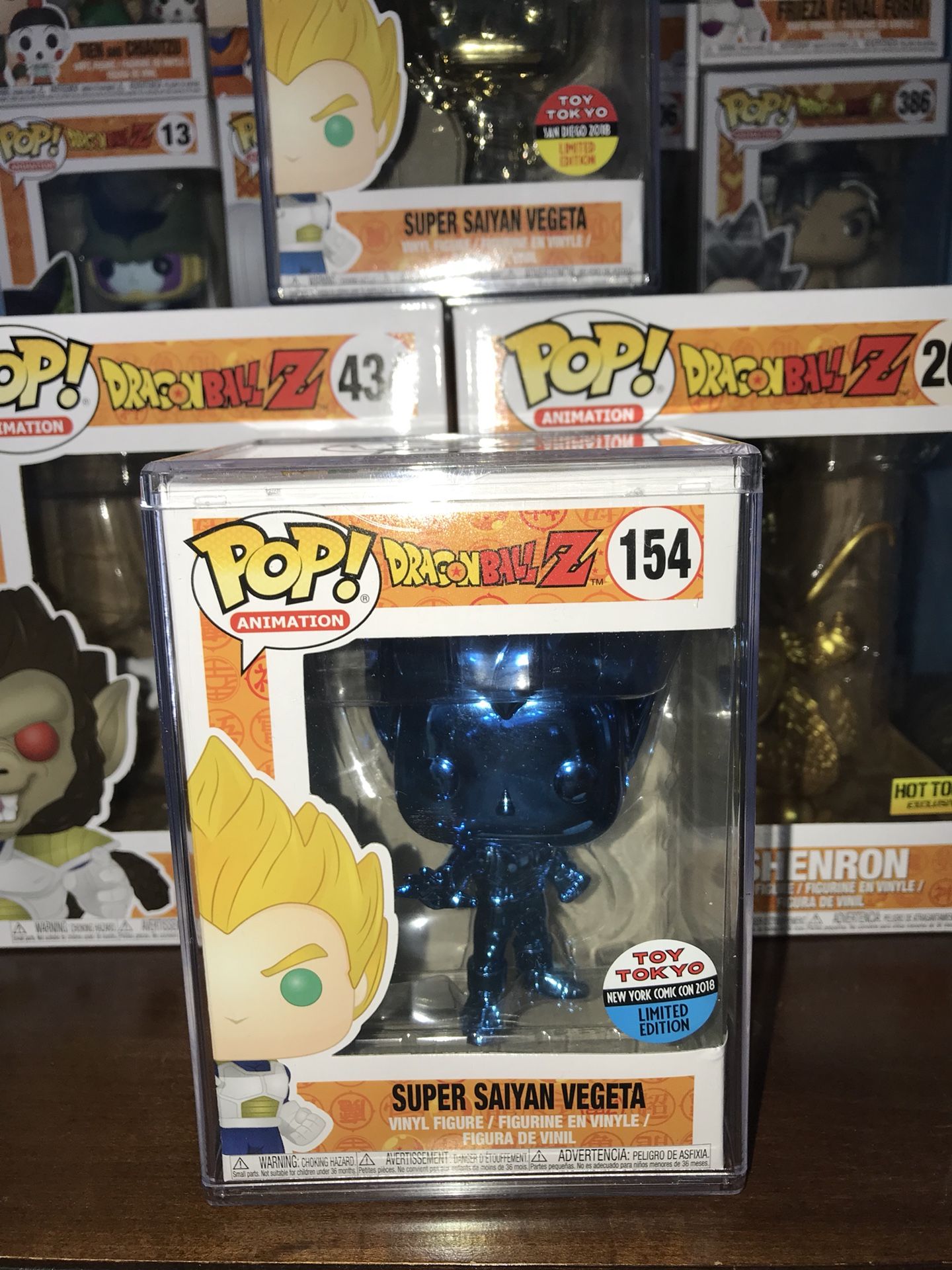 Super Saiyan Vegeta Blue Chrome NYCC 2018 Toy Tokyo Exclusive Funko POP!